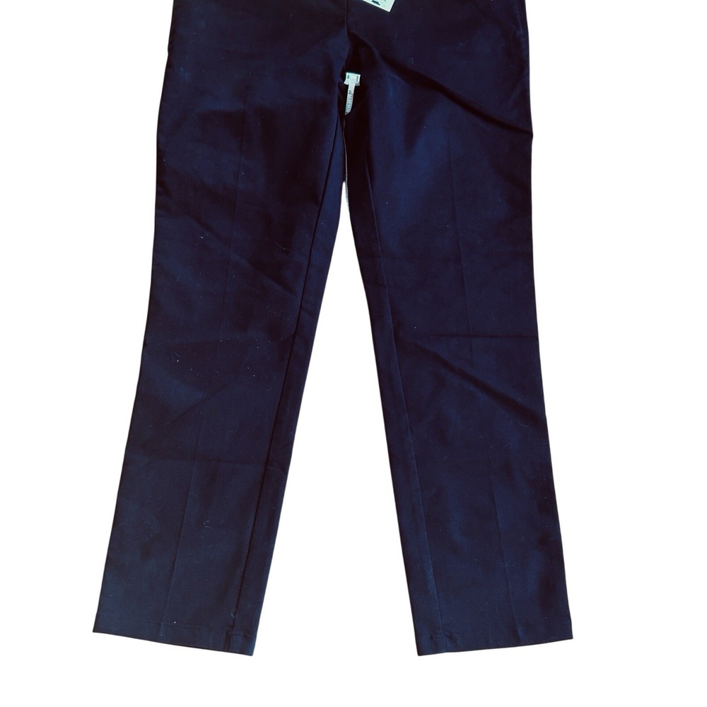 NWT Croft & Barrow The Effortless Stretch Chino Pant Mid Rise Black Sz8 Cotton - Picture 6 of 10